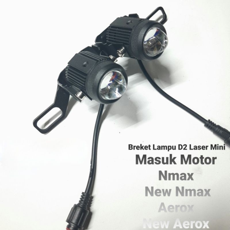 Bracket Shooting Lamp FOGLAMP D2 LASER NMAX NEW, NMAX OLD,AEROX OLD ...