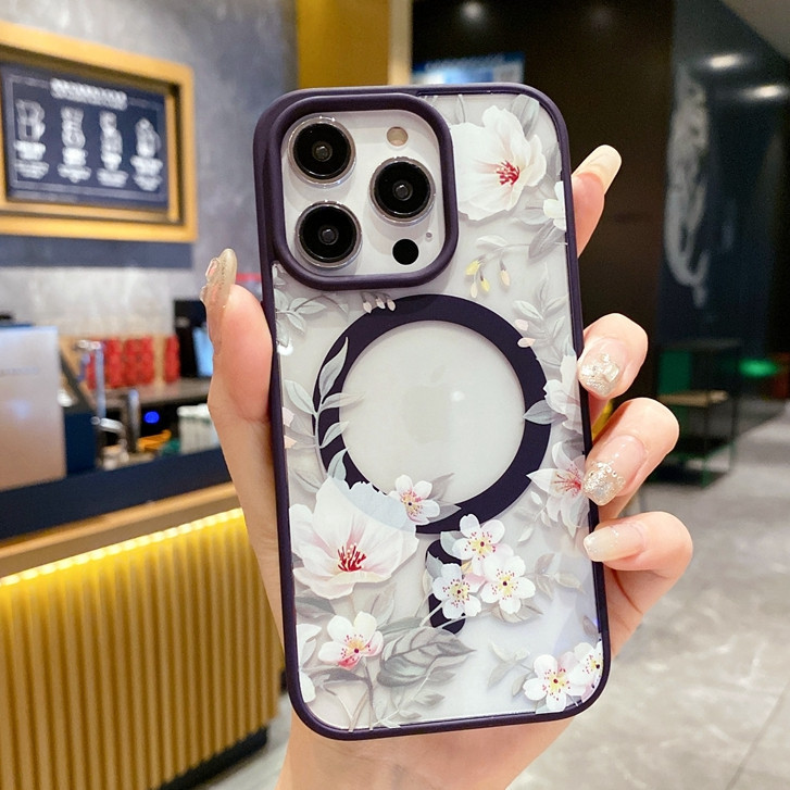 Pretty Leaf Flower Macaron wireless charging Candy TPU Soft Case for