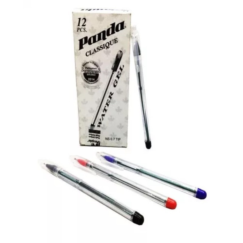 SAP 1BOX Panda Classique Ballpen 12pcs (Black, Blue, Red) School ...