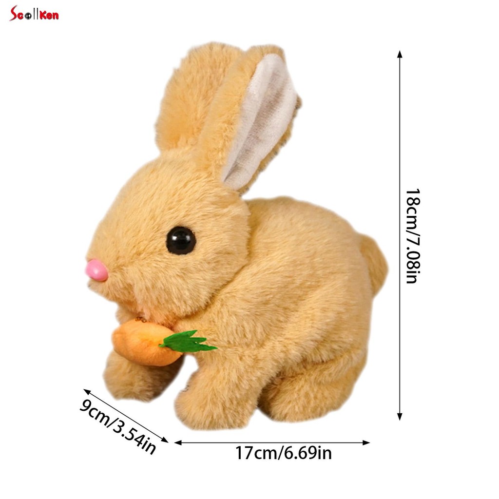 Easter Realistic Bunny Toy Electronic Interactive Pet Cute Soft Robot ...