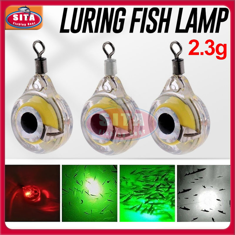 Fishing Lure Light Underwater 3D Eye Shape Squid Bait Lamp Luminous ...