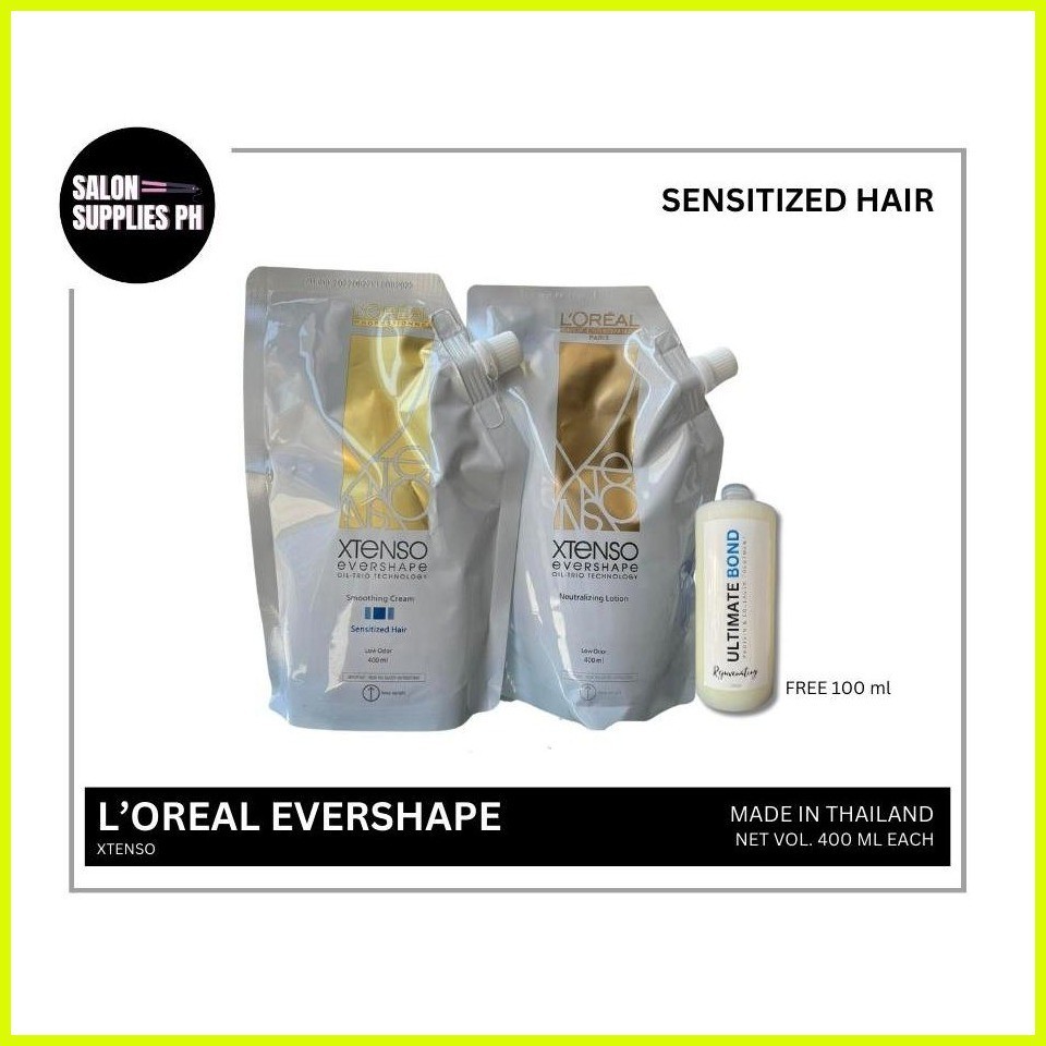 L'Oreal Xtenso Evershape Rebonding 400 ml Set (Free 100 ml Brazilian