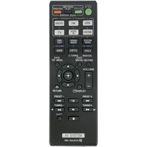 VINABTY RM-ADU079 Telecomando di ricambio per SONY DAV-TZ210 DAV-TZ230 DAV-DZ330 DAV-DZ340 DAV-DZ710 DAV-DZ730 DAV-DZ740 DAV-TZ510 DAV-TZ630 DAV-TZ710 DAV-TZ715 HBD-DZ330 HBD-DZ340 HBD-TZ230 AV System