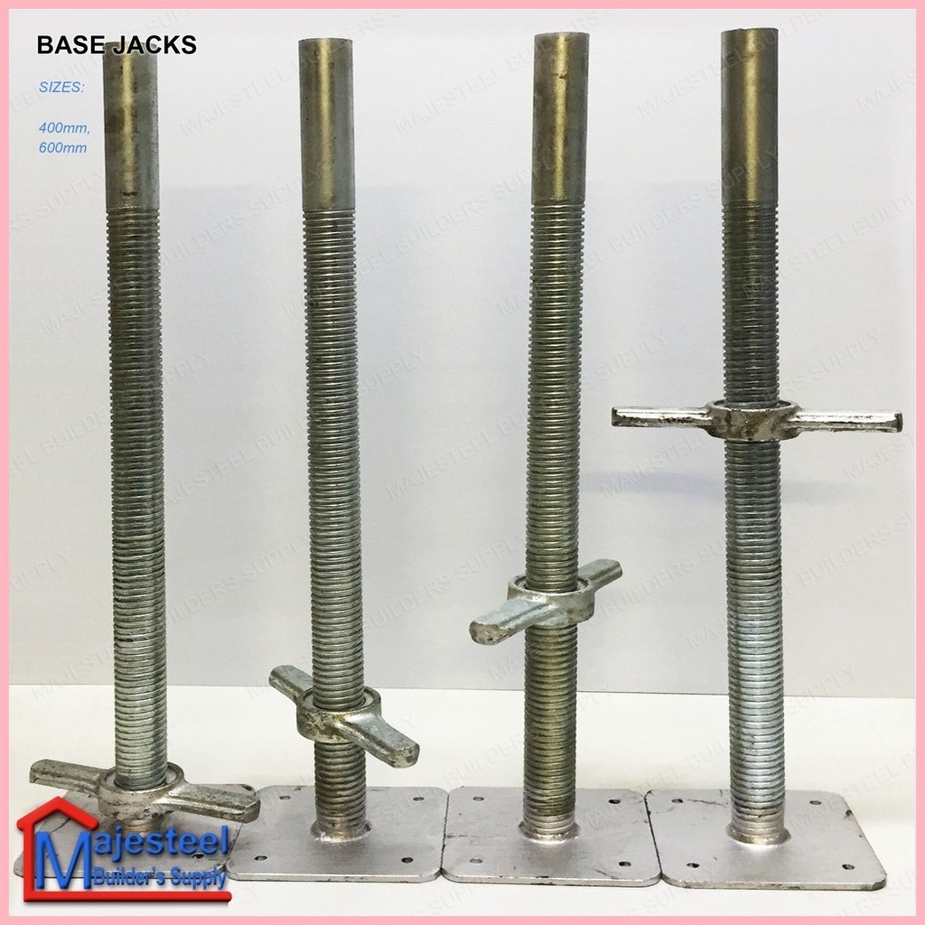 【Hot】 400mm/600mm Adjustable Scaffolding Screw Base Jack or U Head Jack ...