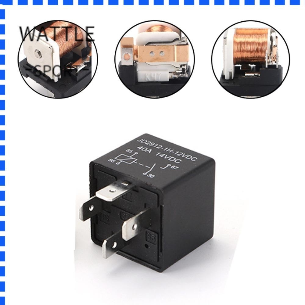 WATTLE Automotive Relay, 12V 24V High Quality Relay Socket, 5 Pin 5 ...