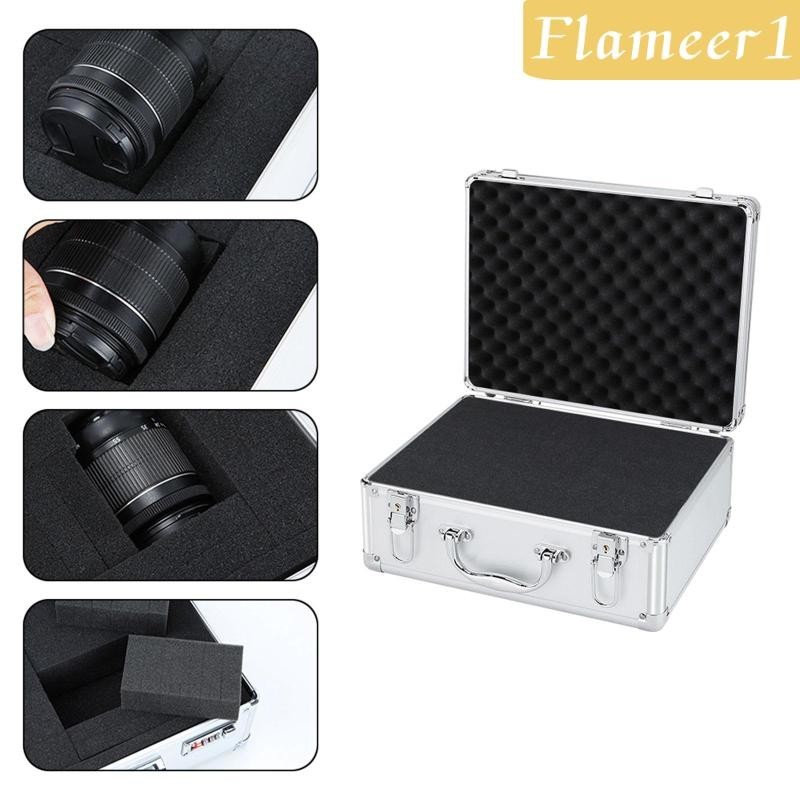 [flameer1] Aluminum Hard Carrying Case,Audio Device Carrying Case,Foam ...