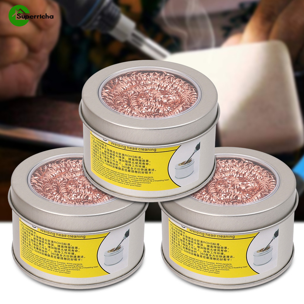 Electric Soldering Iron Tip Cleaner - Quick Tin Remove Balls ...