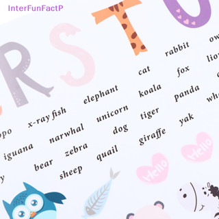 [InterFunFactP] cartoon Jungle wild 26 letters alphabet animals wall ...