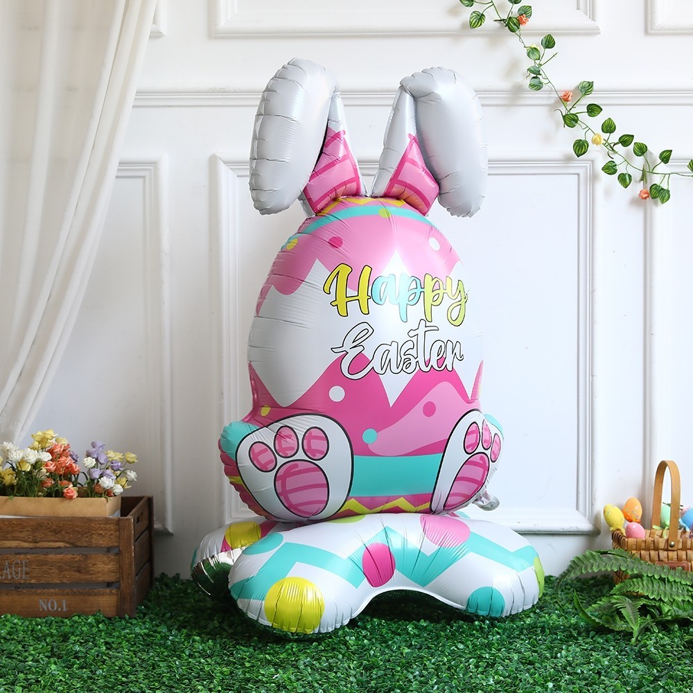 New Style Oversized Easter Standing Balloon Chick Rabbit Foil Balloon ...