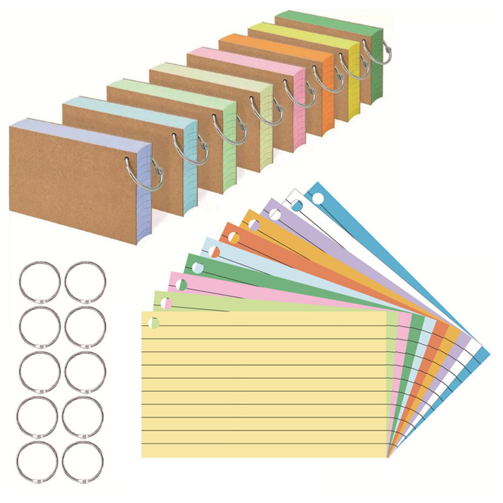 Printable Vertical 3x5 Index Cards, Printable Lined Index Cards, Unruled Blank Notecards, Index Cards Template, Flash Cards, Recipe Cards