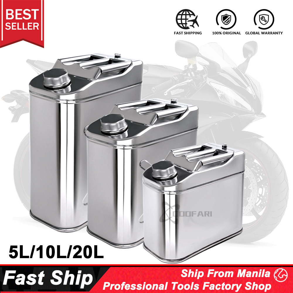 Motorcycle Stainless Steel Petrol Fuel Tank Diesels Fuel Oil Gasoline