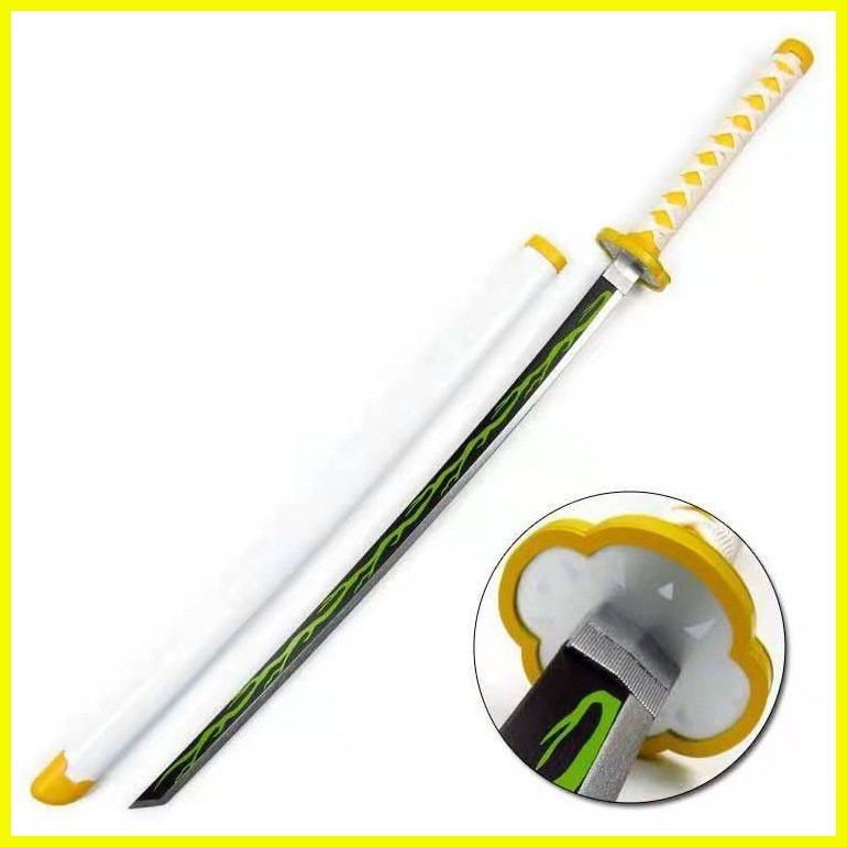 ♨ KINGTOYS Demon Slayer Sword 104cm Wooden Japanese anime Giyu Tomioka ...