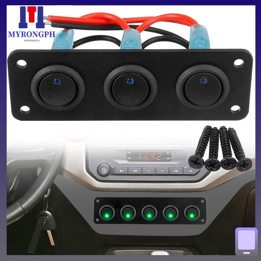 MYRONGPH Rocker Switch Panel RV Ship ON/ for Car Vehicle Trailer Truck ...