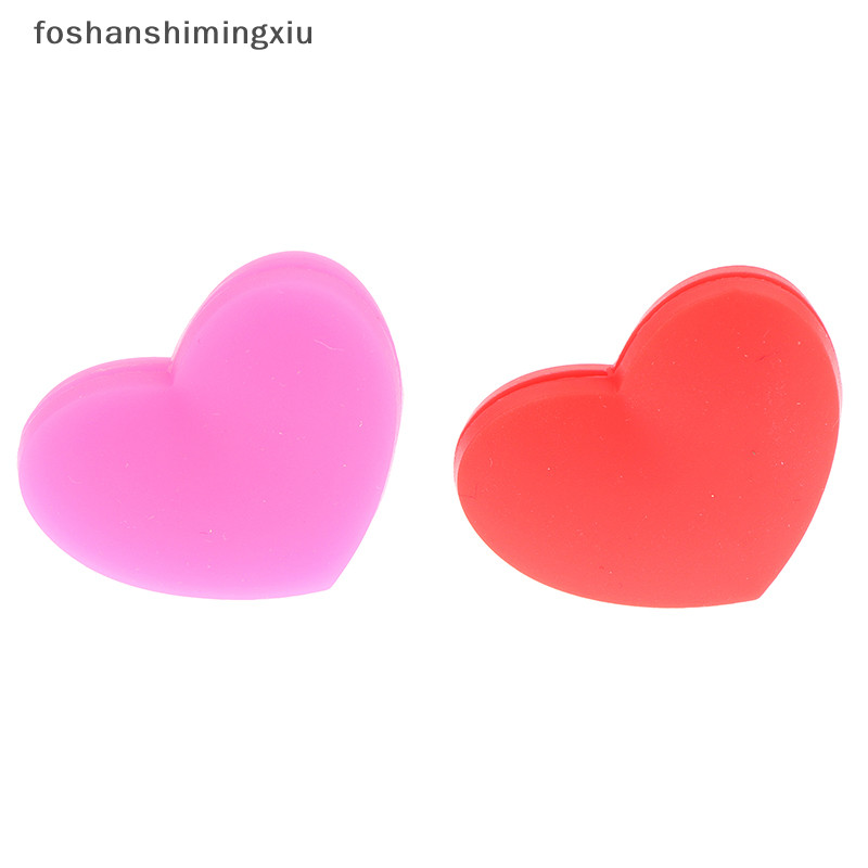 Foshanshimingxiu 1pc Tennis Racket Vibration Dampener Heart-shaped Soft 