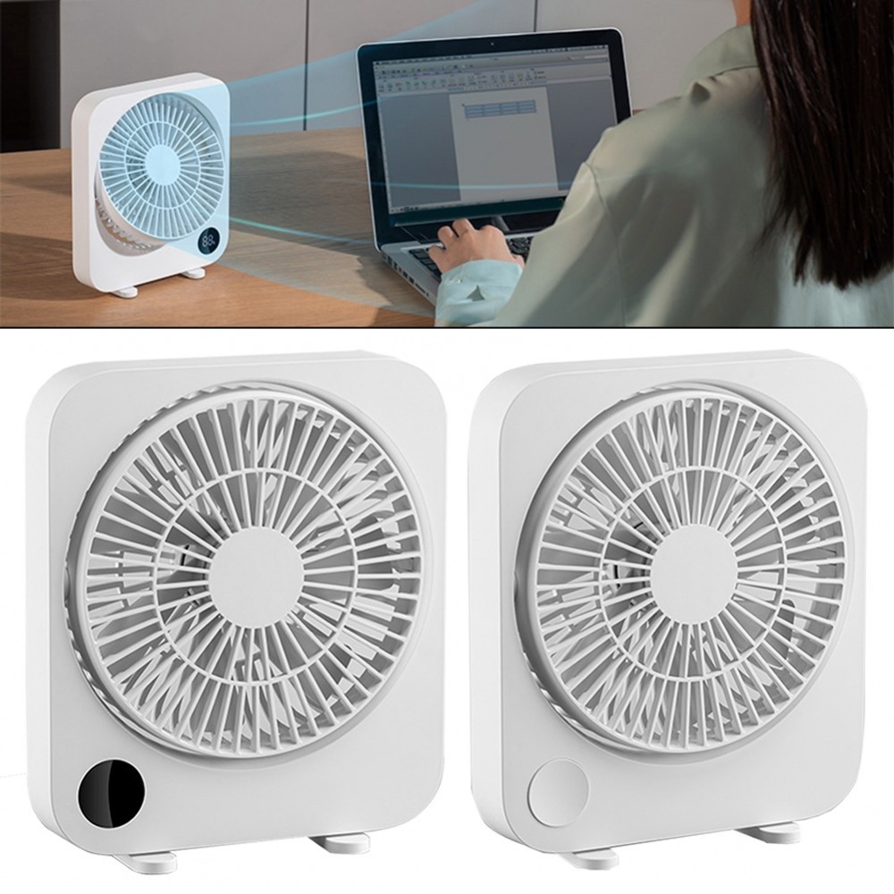 【SIPSUNAGE】Desktop portable fan with timer electric fan USB digital ...