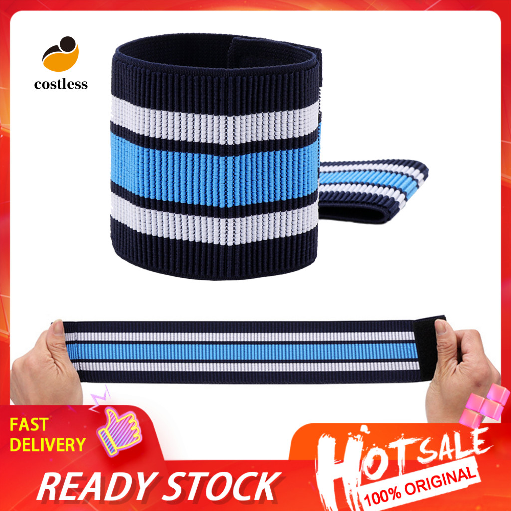 |COD| 2Pcs Three-color Striped Ankle Bands Elastic Cycling Leg Straps ...