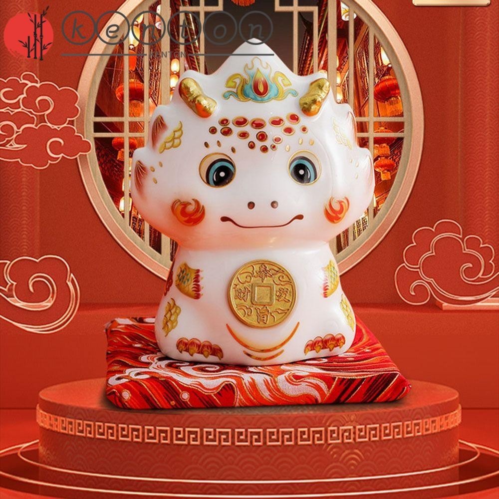 KENTON Zodiac Dragon Piggy Bank, Waterproof Colorfast Dragon Statue
