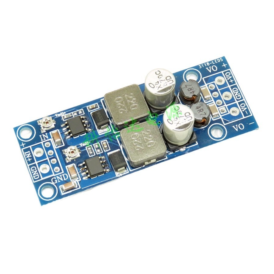 High-power 3A step-down positive and negative power supply module ...