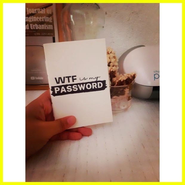 WTF is my Password Logbook Journal Pocket Notebook | Shopee Philippines