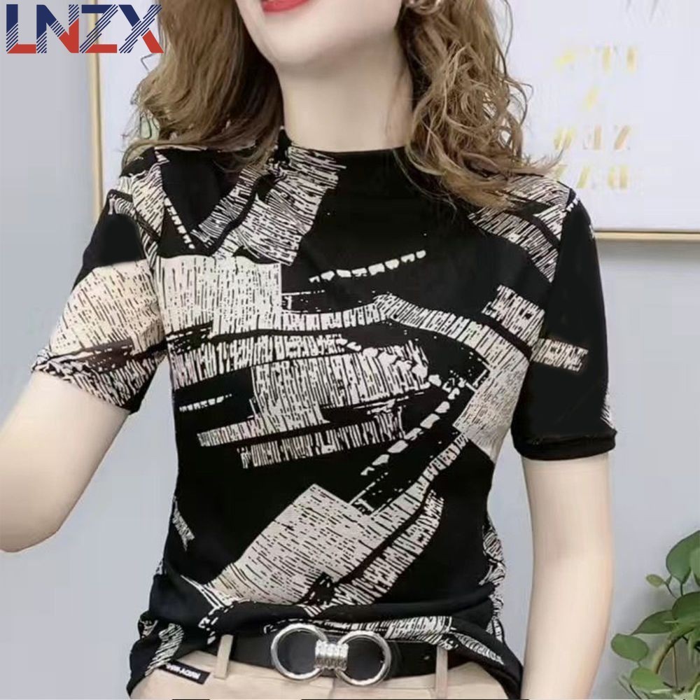 Women's Vintage Rock Band T-Shirt - Summer Short Sleeve Graphic Tee For Music Lovers (Green/Grey)