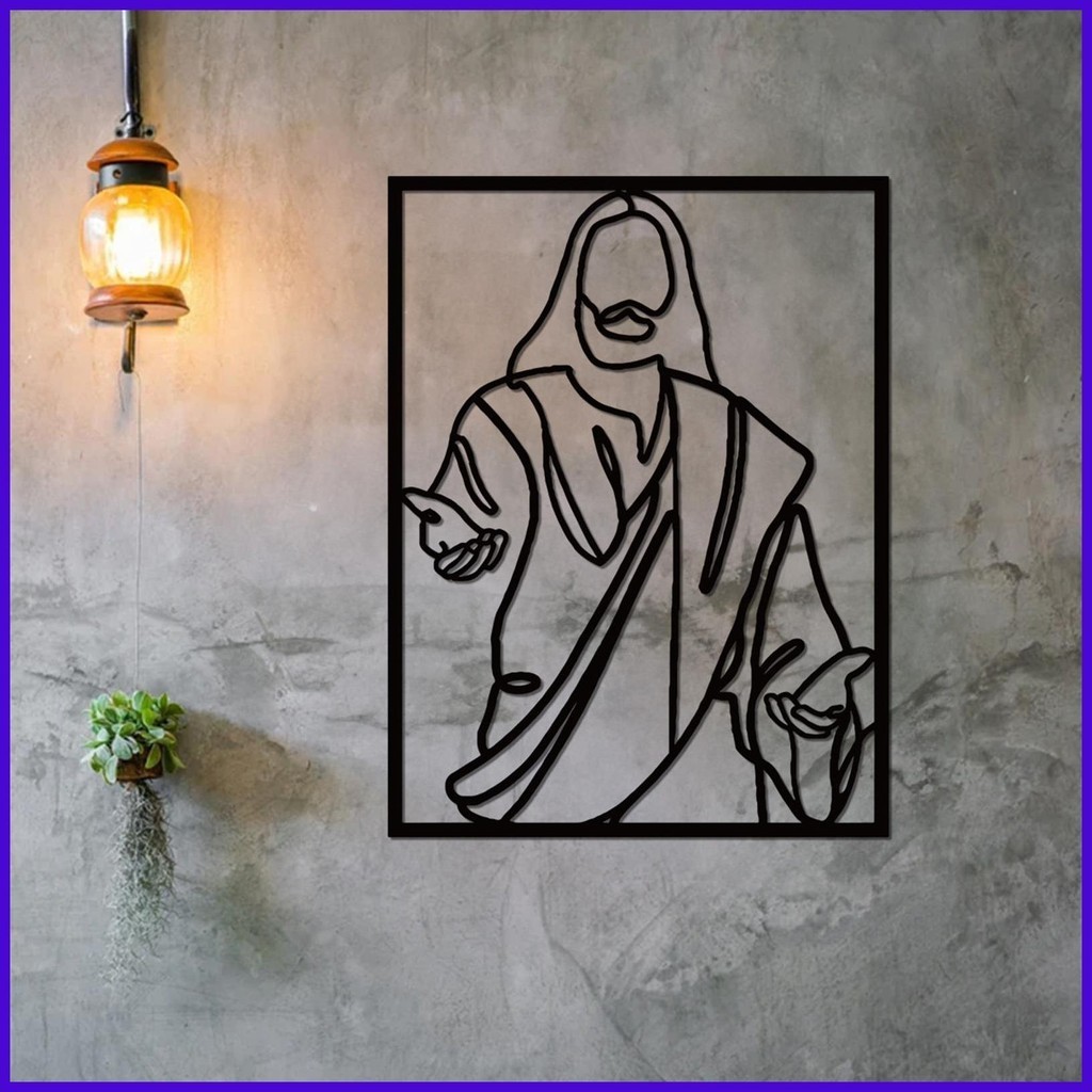 Metal Art Wall Decor Jesus Rectangle Resurrection Wall Jesus Painting ...