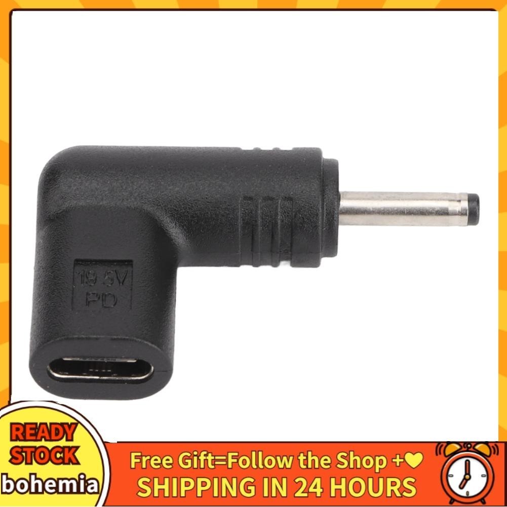 Adaptador de 19V PD USB tipo C hembra a conector DC macho para mini ventilador (DC3.5x1.35