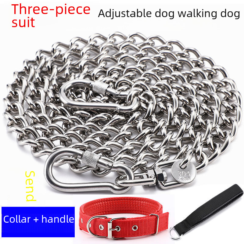 304 Stainless Steel Dog Chain Large-Scale Dog Medium-Sized Dog Small ...