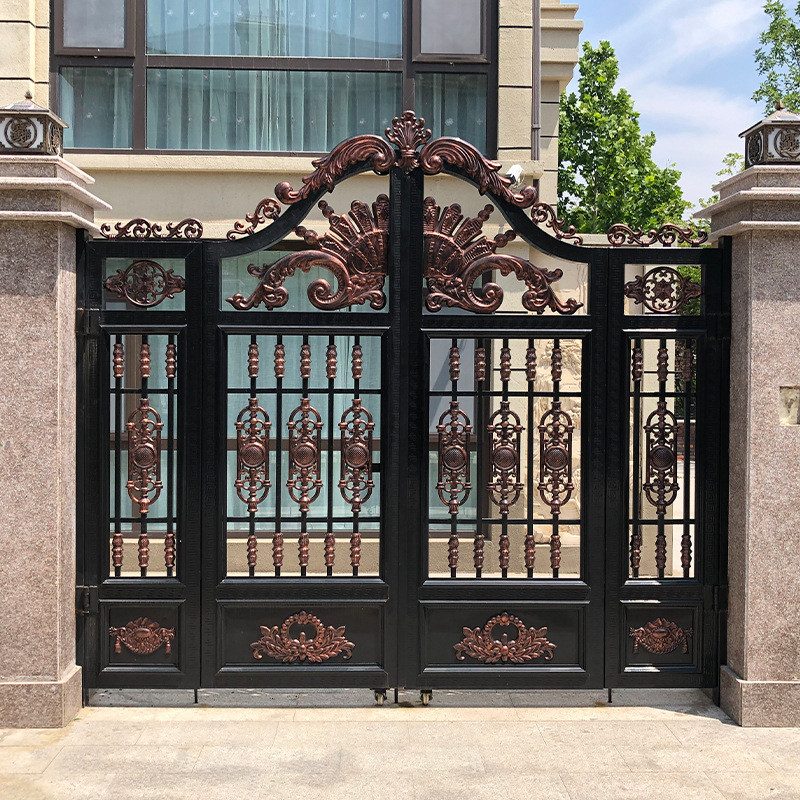 Villa Entry Gate Community Courtyard Factory Gate Welding Installation ...