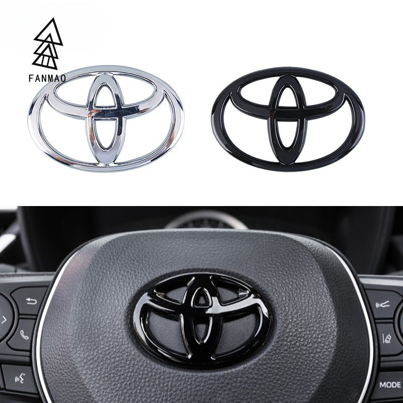 FANMAO TOYOTA Car Steering Wheel Emblem Badge Sticker For Toyota Avanza ...