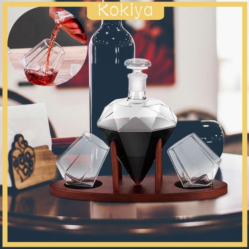 [Kokiya] Decanter Set Aerator Pourer with Stand Drink Dispenser Whisky