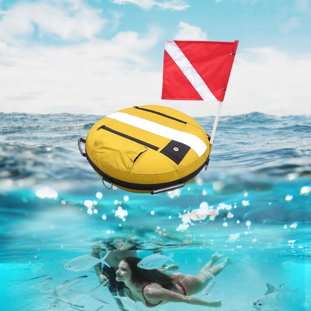 [Lzdyyh2hl] Diving Buoy Marker Diver Training Buoy with Dive Flag for ...