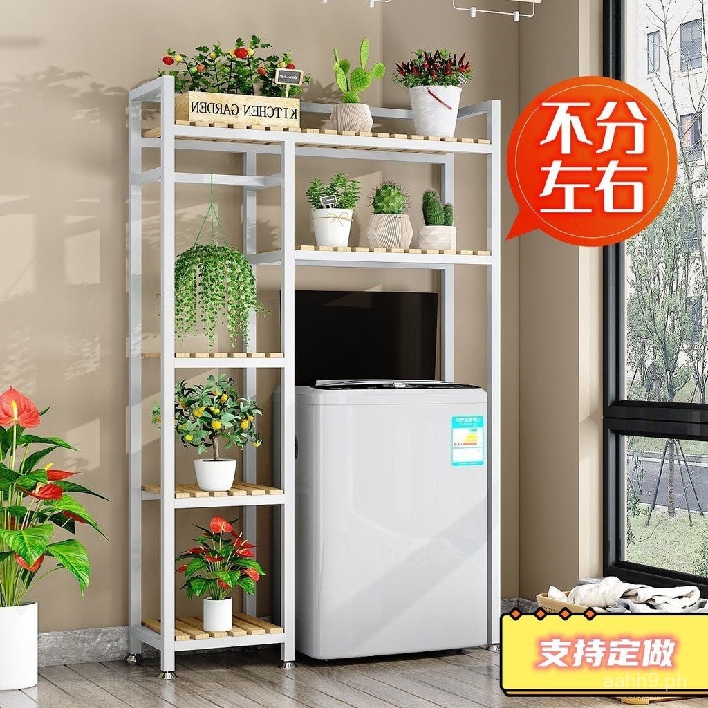Balcony Flip-top Drum Automatic Washing Machine Above Storage Rack for ...