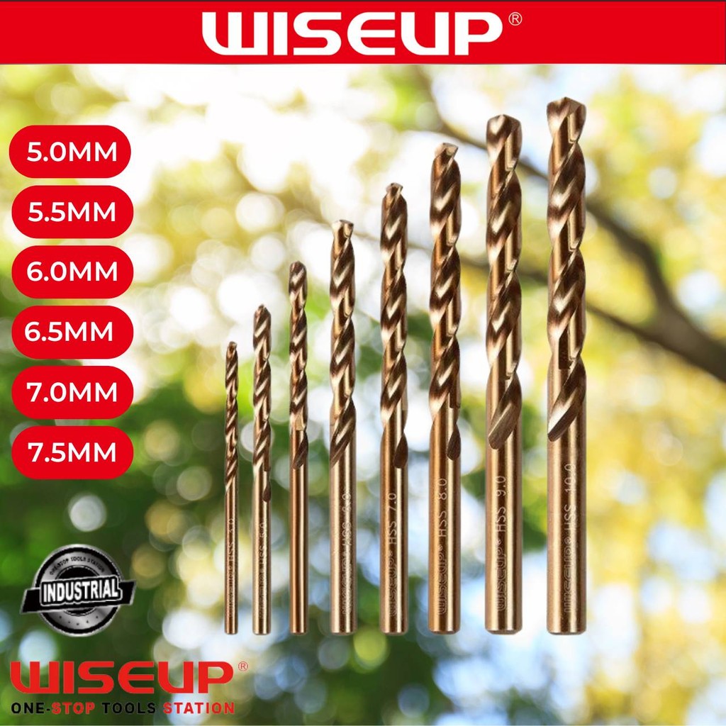 High-Quality HSS Twist Drill Bits – 5.0MM, 5.5MM, 6.0MM, 6.5MM, 7.0MM ...