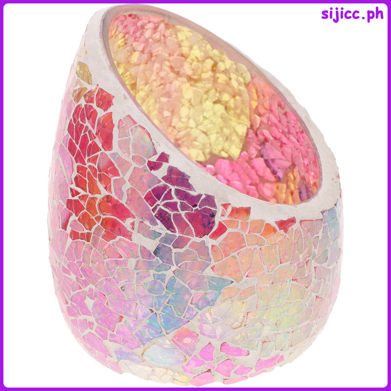 Slanted Glass Candle Holder Menorah Glasses Taper Holders Candlesticks