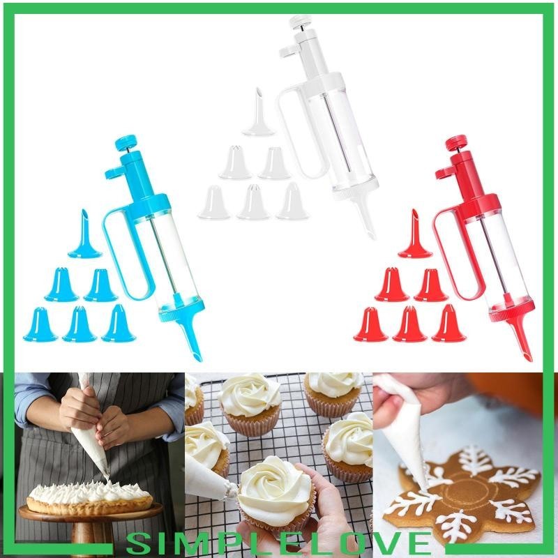 [Simple] Cookie Press, Churro Maker and 6 Cake Decorating Tips for
