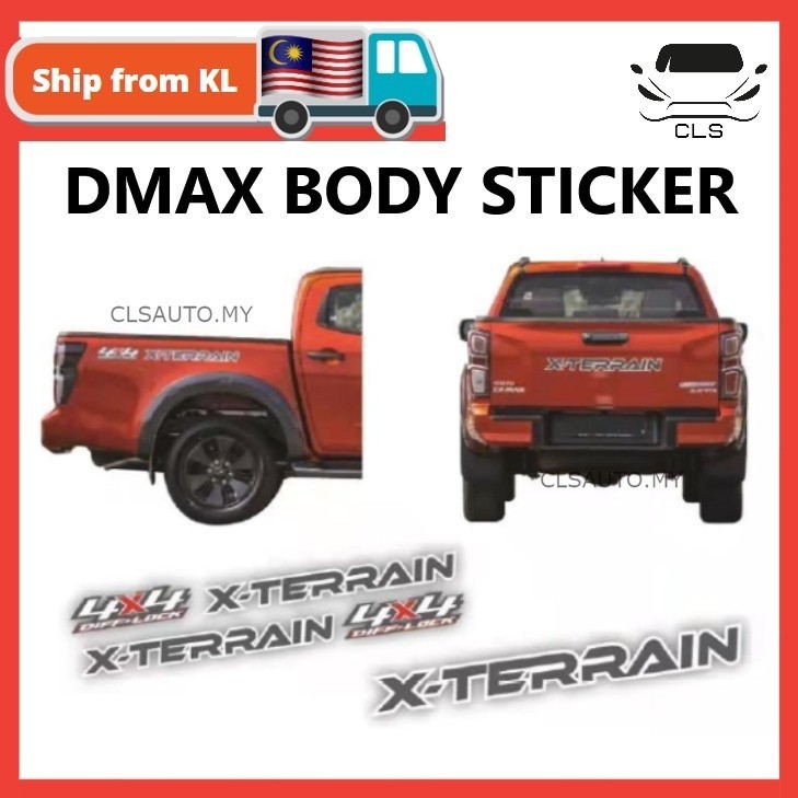 ISUZU DMAX X-Terrain Sticker 4x4 Car Body Side Front Rear Decal ...