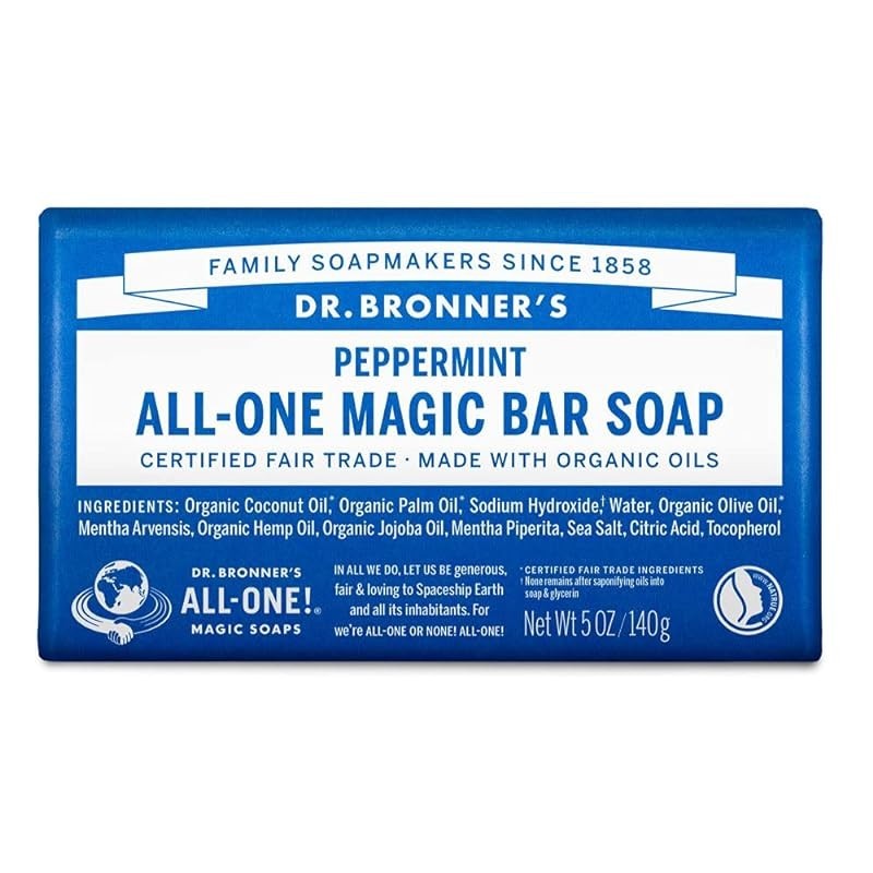 Dr. Bronner's Magic Soap Bar PE (Peppermint) Organic Solid Soap [Japan