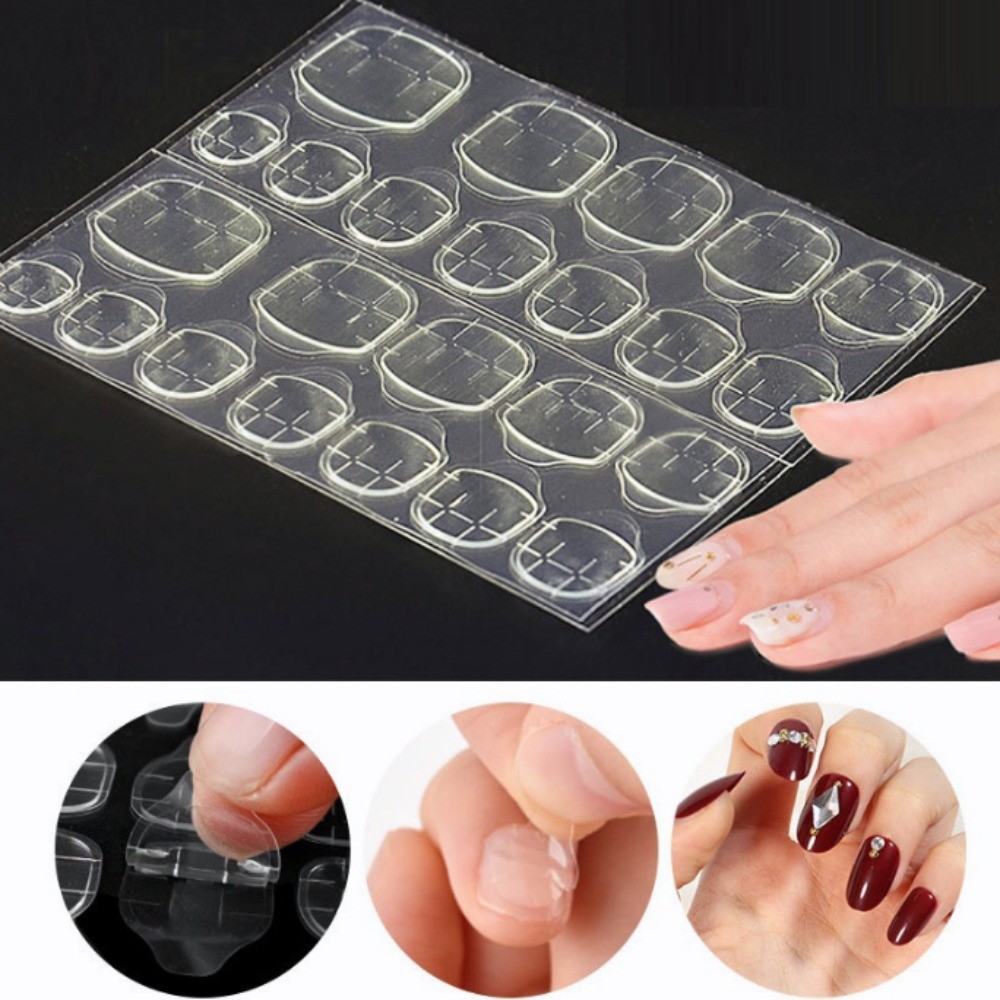 Finished Nail Jelly Stickers Double Side Nail Jelly Stickers Super ...