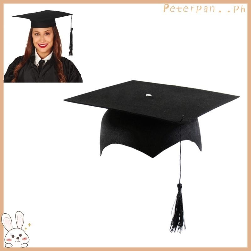 PP 2024 Academic Mortarboard Bachelor Caps Graduation Costume Unisex ...