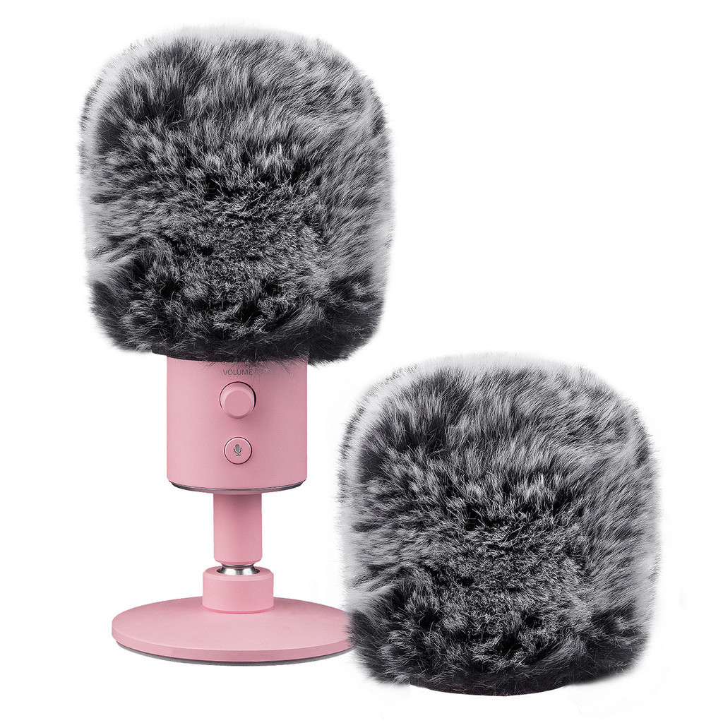 VideoMicro Microphone Windscreen & Deadcat Wind Shield, Furry Wind Muff