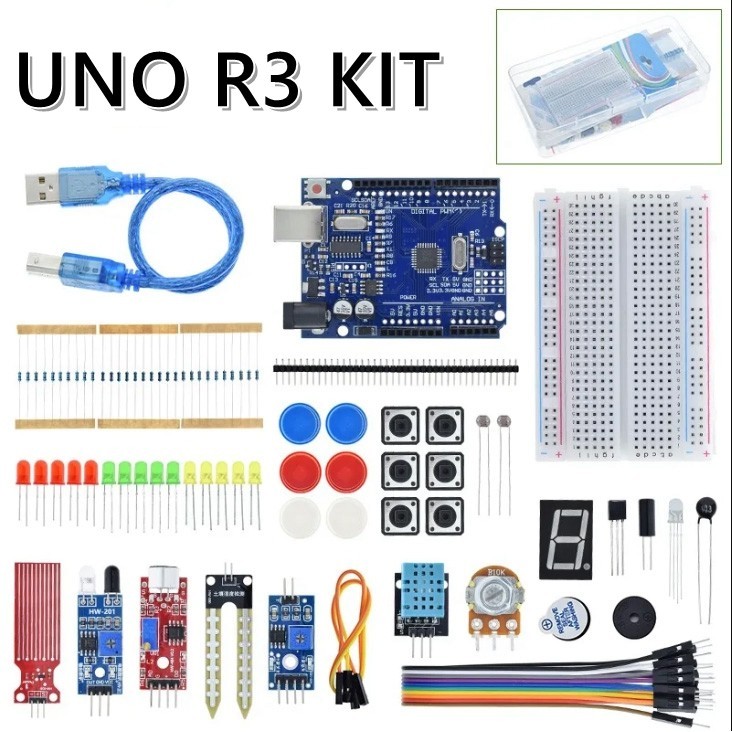 Starter Kit For UNO R3 Mini Breadboard LED Jumper Wire Button For ...