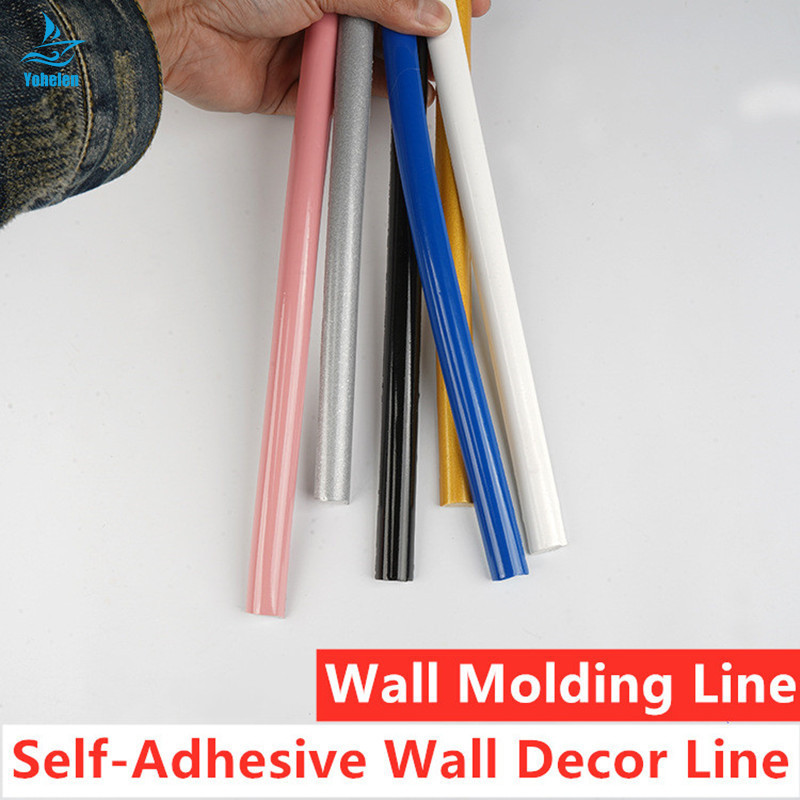 Wall Molding Line PVC Self-Adhesive Home Decor Line Frame Skirting ...