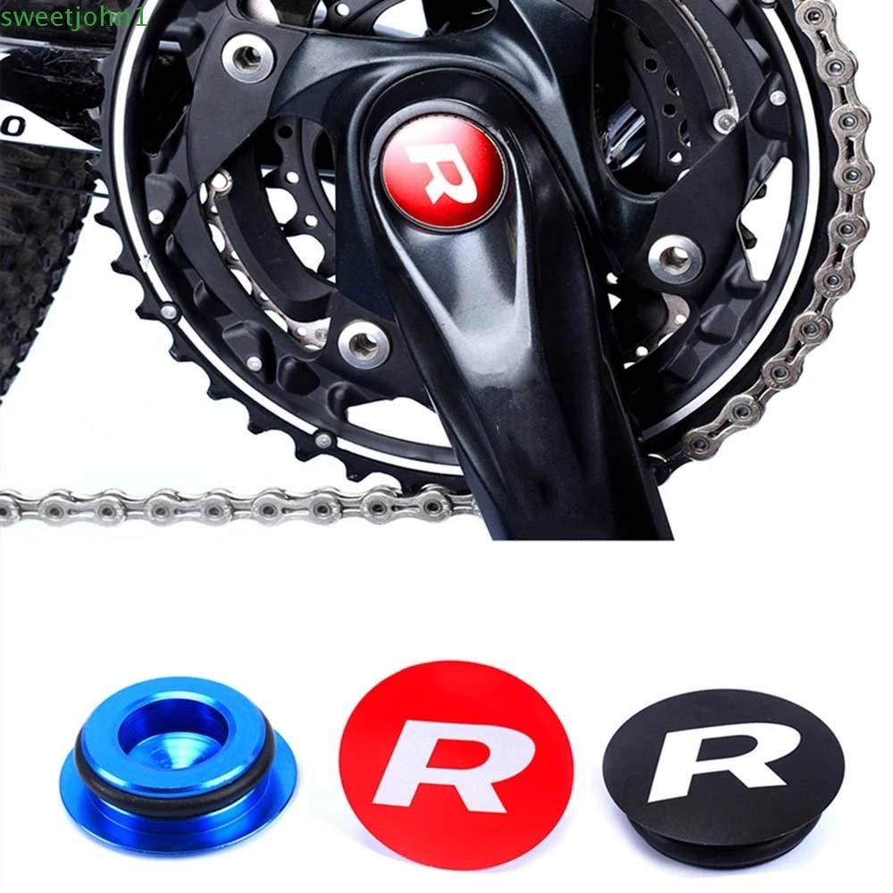 SWEETJOHN Durable Bike Cranks Cover Cycling Crank Arm Set Cap Bicycle Crank Cap Road Bike With Waterproof Washer Bicycle Parts Aluminium Bottom Bracket Fixing Mountain Bicycle Screw Cover Multicolor S...