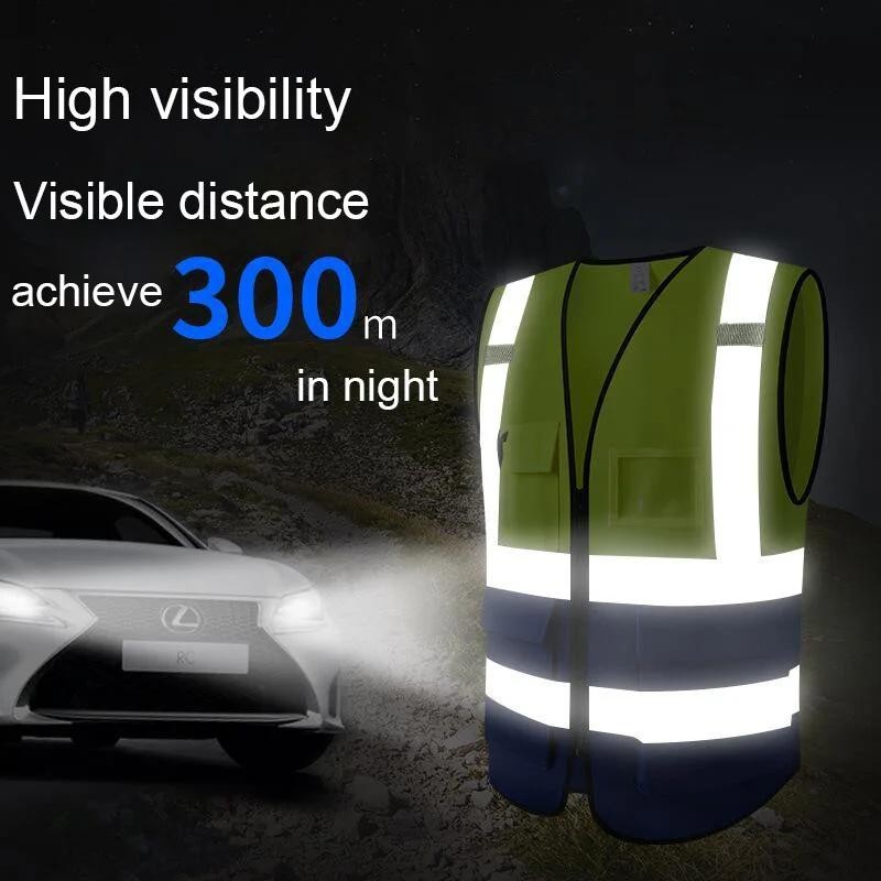 Reflective Safety Vest High Visibility XXXL Motorcycle Jacket Safety ...