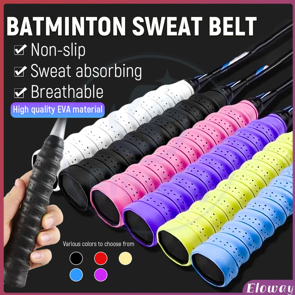 ELY Badminton Racket Towel Grip Handle Tape Absorbent Non-Slip Anti ...