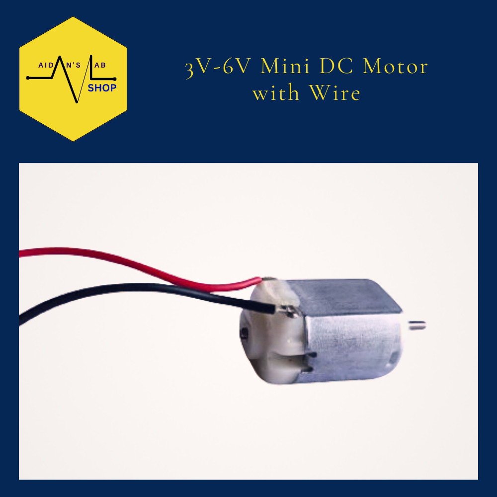 3V-6V Mini DC Motor with Wire | Aidans Lab | Shopee Philippines