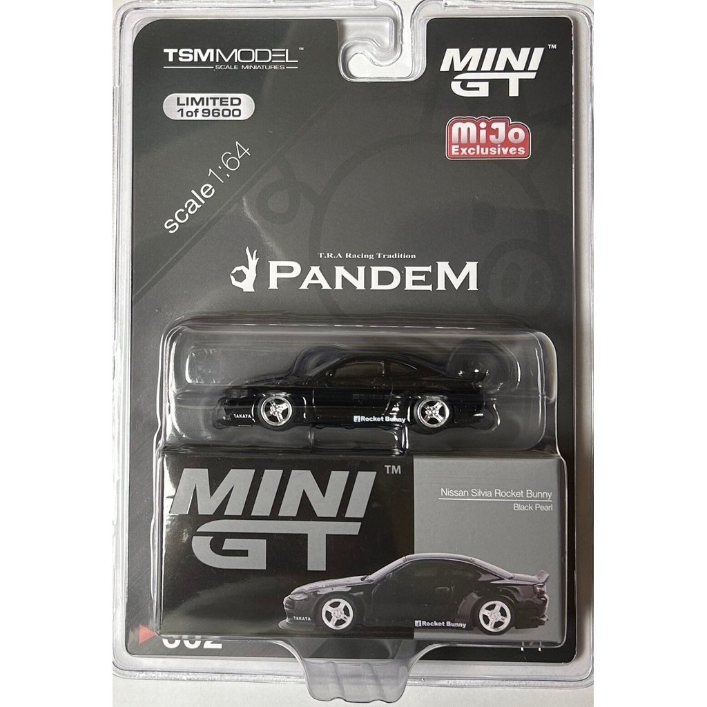 NISSAN SILVIA (S15) Rocket Bunny in black pearl 1:64 scale model from