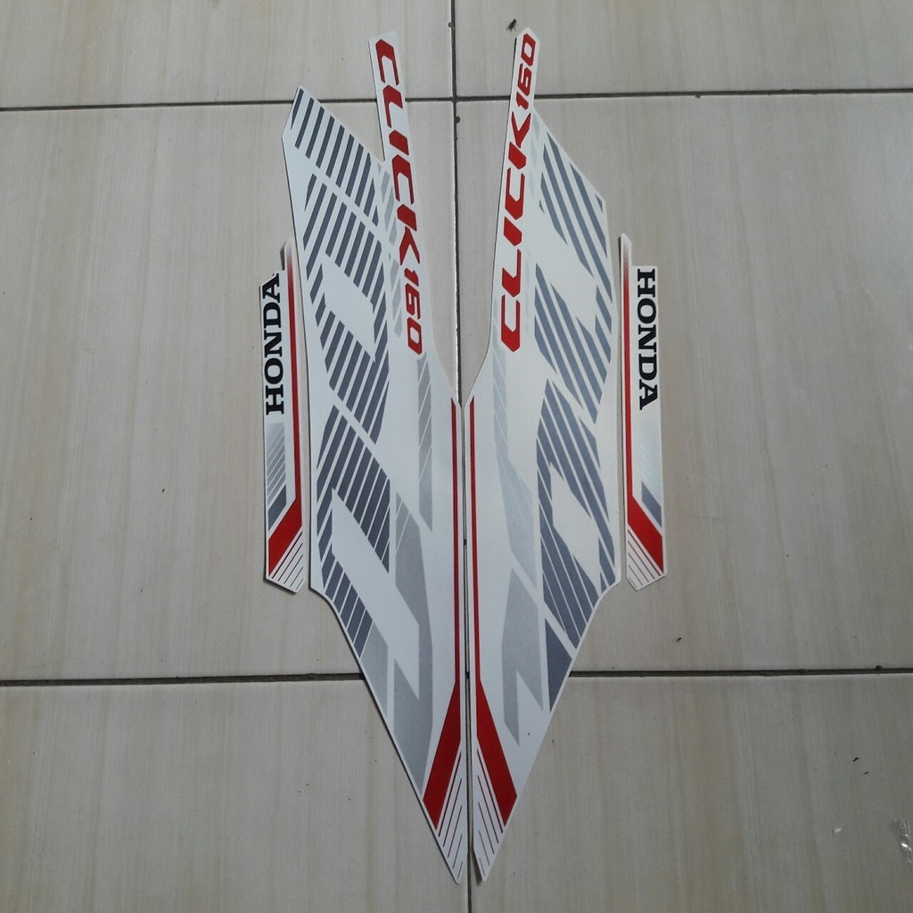 Honda vario click 160 2023 White Motorcycle Sticker | Shopee Philippines