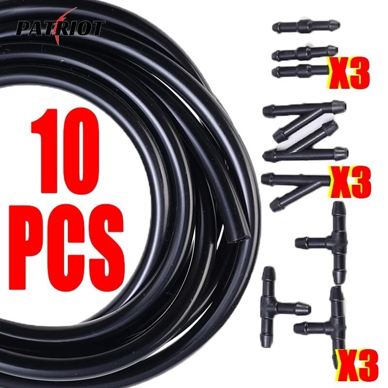 2M Car Windshield Washer Nozzle Hose Tube T Y Straight For Front - Foto 3