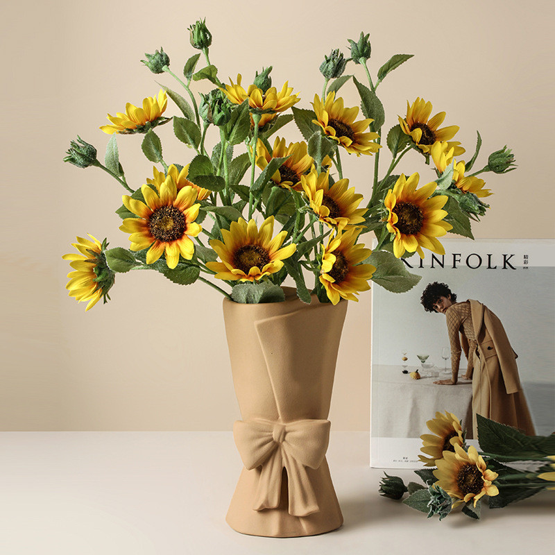 Decorative Vase Living Room Display Elegant Vase Office Desk Flower ...